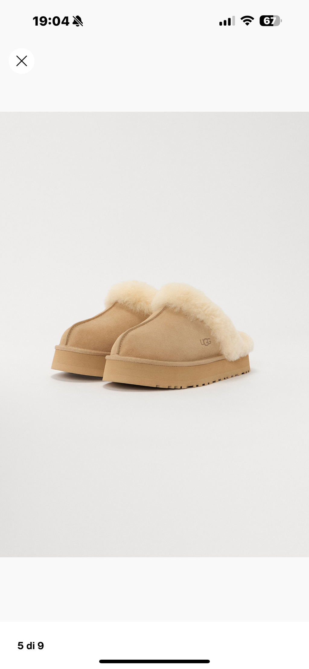 UGG DISQUETTE SABBIA