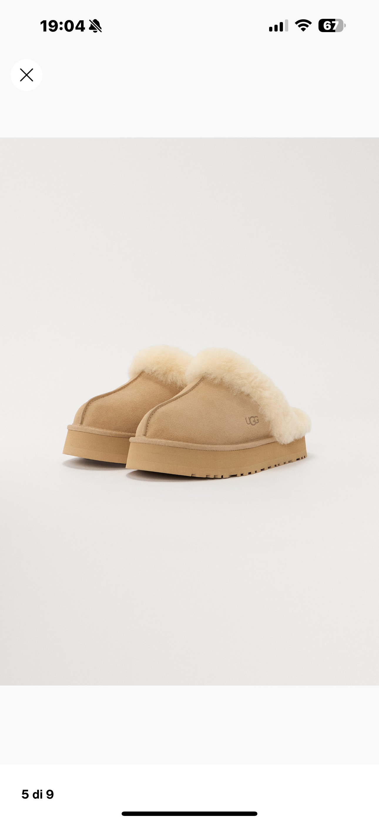 UGG DISQUETTE SABBIA