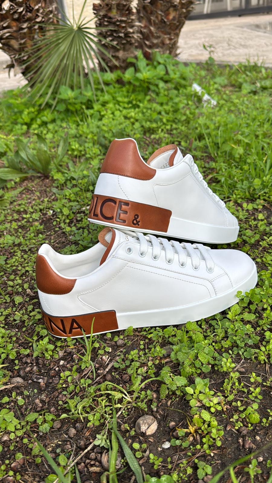 Dolce & Gabbana Sneaker Portofino in pelle di vitello uomo