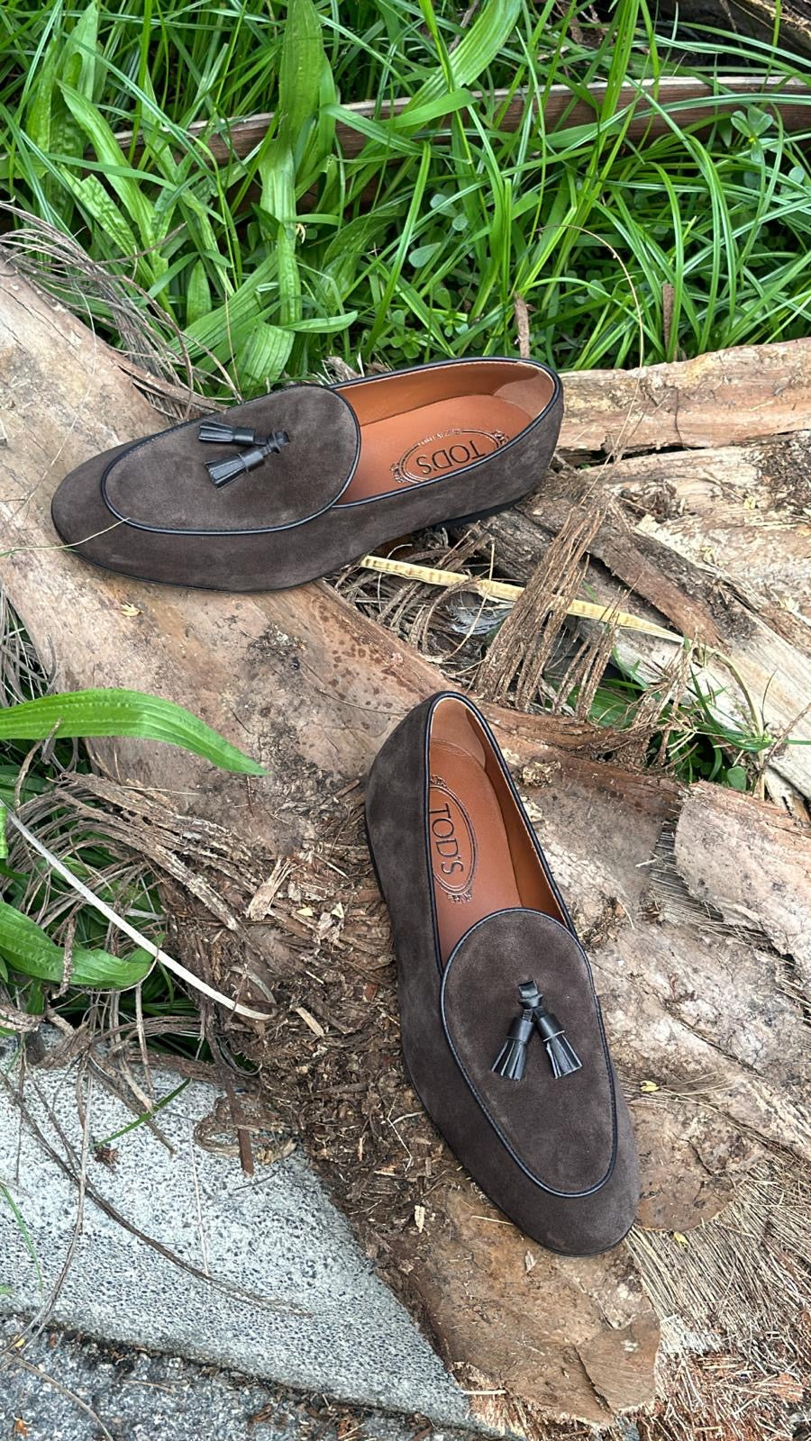 Tod’s Mocassino con Nappine in Pelle Scamosciata.