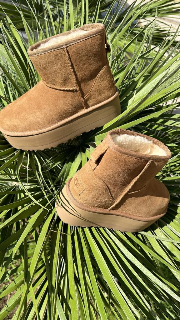 UGG CLASSIC MINI PLATFORM CAMMELLO