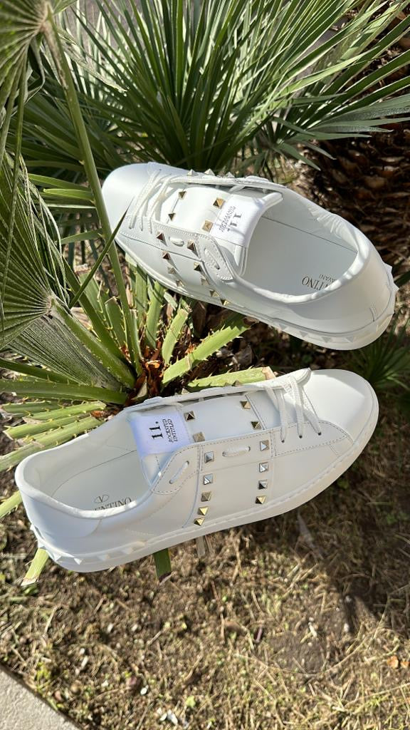 Valentino garavani Sneakers Rockstud Bianco/oro