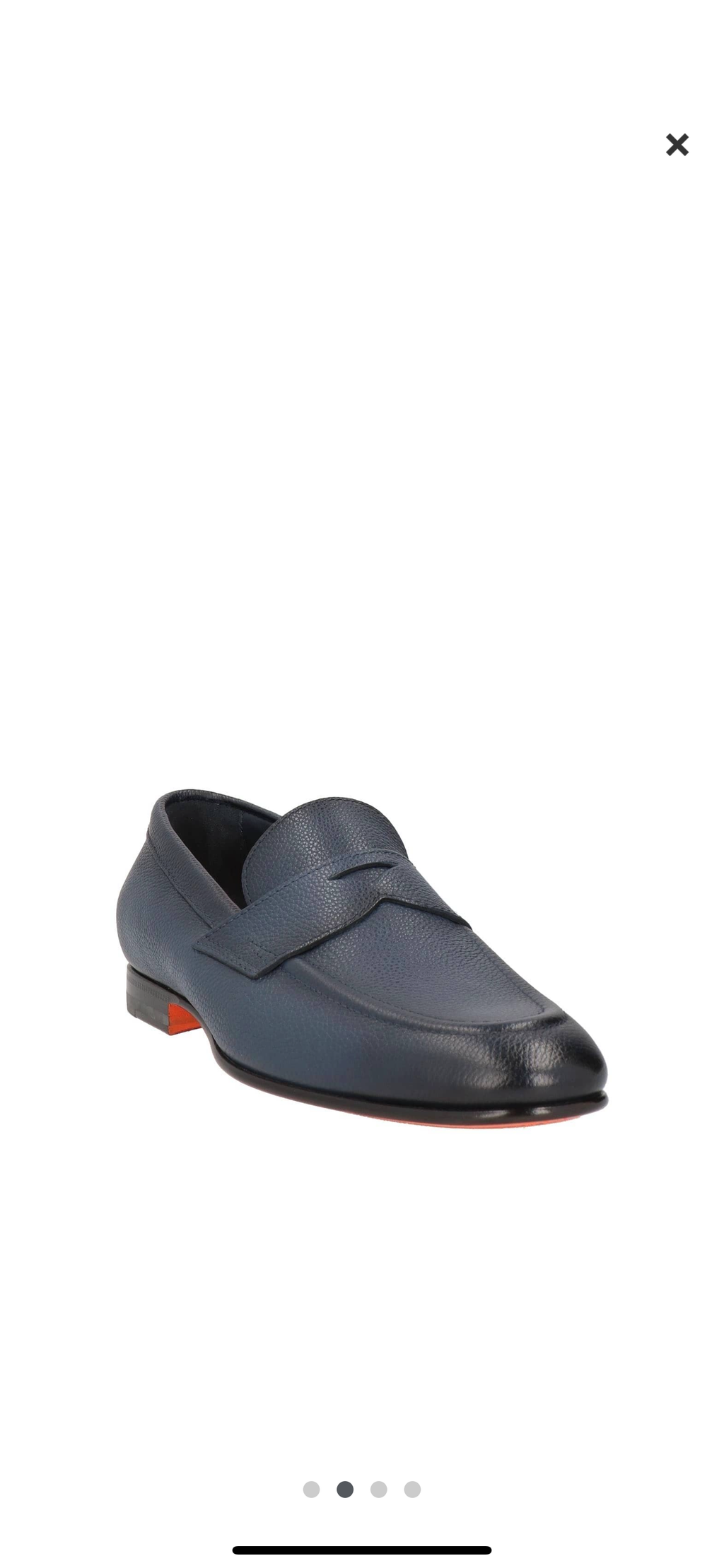 Santoni mocassino blu notte uomo.