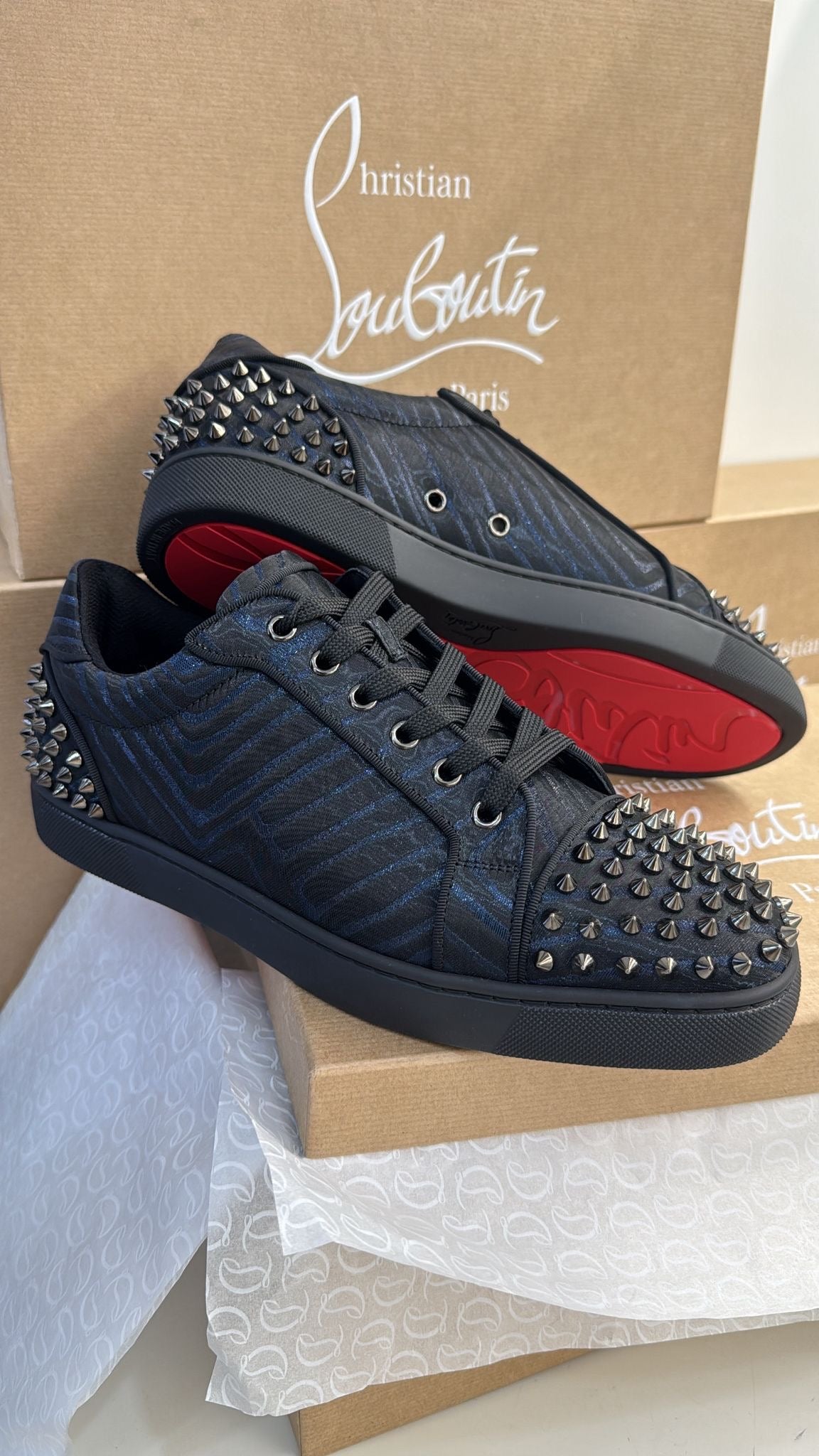 Christian Louboutin Louis Junior Spikes Flat